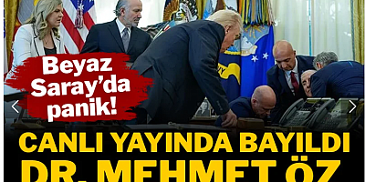 Beyaz Saray'da panik! Canlı yayında bayıldı Dr. Mehmet Öz müdahale etti!