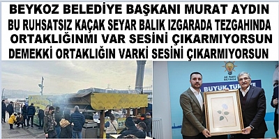 Beykoz Belediye Başkanı Murat Aydın Senin  Beykoz Balık Ekmekle Ortaklığın Var mı