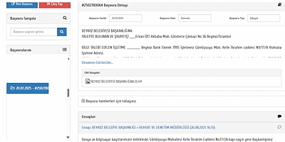 BEYKOZ BELEDİYESİ CEVAP VEREMİYOR, PEKİ BEYKOZ BALIK EKMEK SİZ DE Mİ CEVAP VERMİYORSUNUZ?