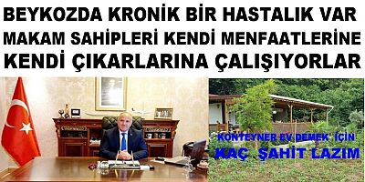 Beykoz Belediyesi Eski Kaymakamın Kaçak Yaptığı Evini Ne Yaptınız