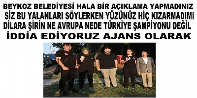 Beykoz Belediyesi Hala Bir Açıklama Yapmadınız Bu Yalanı Ortaya Atarken Hiç Yüzünüz Kızarmadı' mı