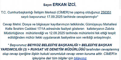 BEYKOZ BELEDİYESİ NEDEN GÖREVİNİZİ KÖTÜYE KULLANIYORSUNUZ?