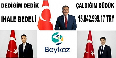 Beykoz belediyesinin müsrifliğin belgesi