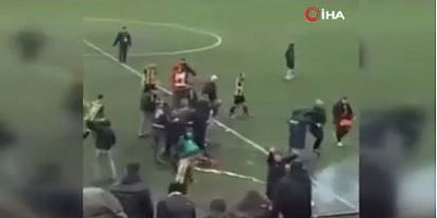 SON DAKİKA Beykoz'da amatör lig maçında kavga: Tekmeler yumruklar havada uçuştu