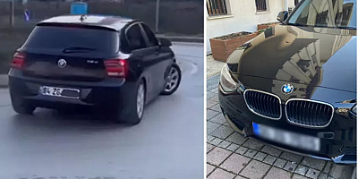 Beykoz'da plakasını kapatıp drift atan sürücüye 22 bin lira para cezası