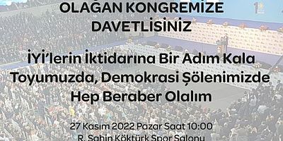 Yapılan Kongrede Belli Oldu Beykoz İlçesinde İYİ Parti Bitik