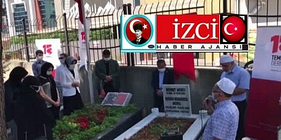 Beykoz Kaymakamı  Esengül  Korkmaz Çiçekli 15 Temmuz Derneğinden şehit Hasan Kaya'nın kabrine ziyaret 
