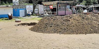 Beykoz ilçesinde  Poyraz köyü plajı betonlaşıyor