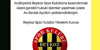Beykoz spor kulübü başkanı zeki aksu kulüp binası için dava açıyor 