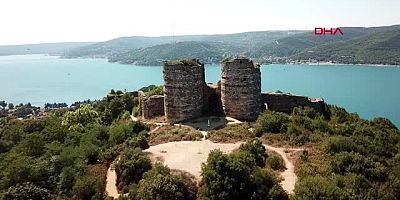 BEYKOZ TARİHE TANIKLIK EDEN YOROS KALESİ'Nİ HARABEYE ÇEVİRDİLER-1 HAVADAN