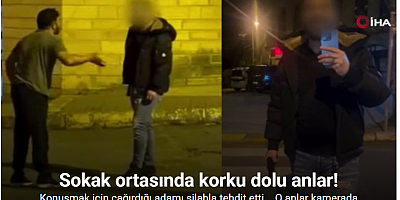 Beylikdüzü’nde konuşmak için çağırdığı adamı silahla tehdit etti... O anlar kamerada