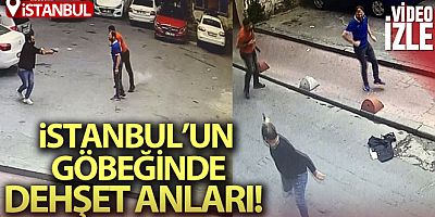 Beyoğlu'nda cinayet anları kamerada: 1 ölü, 1 yaralı