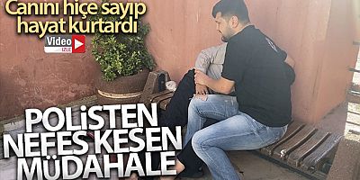 Beyoğlu'nda nefes kesen müdahale: Polis canını hiçe sayıp hayat kurtardı