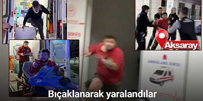 Bıçaklanarak yaralandılar, sedyeden atlayıp gazetecilere saldırdılar: O anlar kamerada