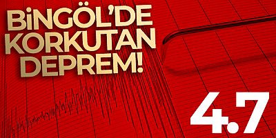 Bingöl 4.7 büyüklüğünde depremle sallandı