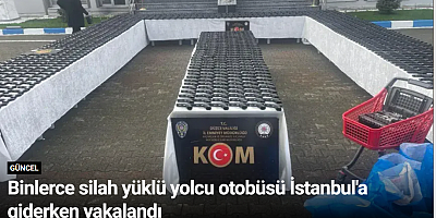 Binlerce silah yüklü yolcu otobüsü İstanbul'a giderken yakalandı