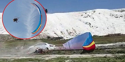 Bir anda yere çakıldı! O anlar kamerada