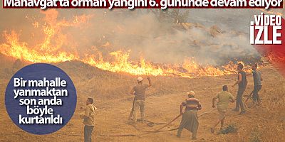 Bir mahalle yanmaktan son anda böyle kurtarıldı