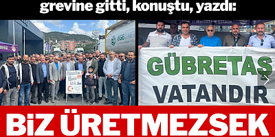 Biz üretmezsek Türkiye aç kalır!