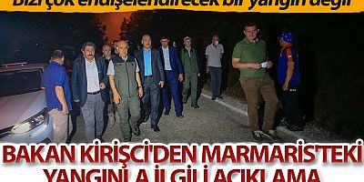Bizi çok endişelendirecek bir yangın değil