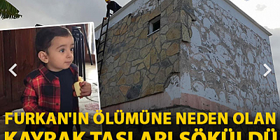Bodrum'da Furkan'ın ölümüne neden olan kayrak taşları söküldü
