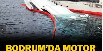 Bodrum'da motor yatlar durdukları yerde bir bir battı!