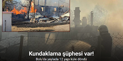 Bolu’da yaylada 12 yapı küle döndü: Kundaklama şüphesi