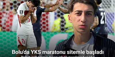 Bolu’da YKS’ye giren bir öğrenci: 