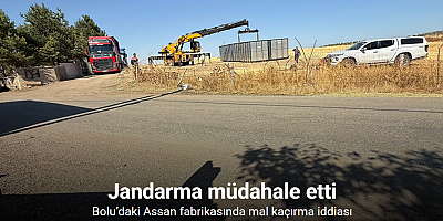 Bolu’daki Assan fabrikasında mal kaçırma iddiası: Jandarma müdahale etti