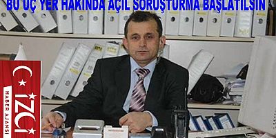 Bu bir suç duyurusu  Geçmiş dönem ve bu dönemde yapılan hataların Ekrem İmamoğlu'ndan düzeltilmesi beklenmekte.