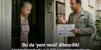 Bu da ’yeni nesil’ dilencilik, kapı kapı dolaşarak nakit ya da IBAN numaralarına para istiyorlar