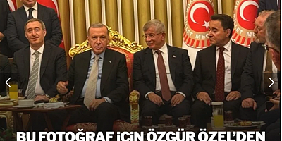Bu fotoğraf için Özgür Özel'den ilk açıklama