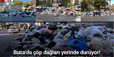 Buca Belediyesi ile işçiler uzlaştı; çöp dağları yerinde duruyor