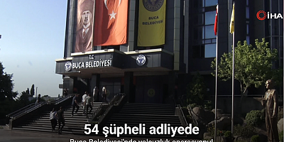 Buca Belediyesi operasyonunda gözaltına alınan 54 şüpheli adliyede