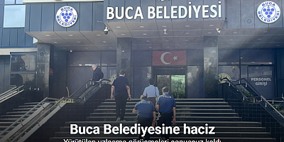 Buca Belediyesine haciz: İcra ekipleri binada