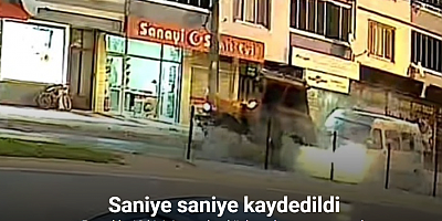 Bursa’da 10 kişinin yaralandığı kaza kameraya yansıdı