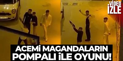 Bursa'da acemi magandalar pompalıyla sokakta böyle dehşet saçtı