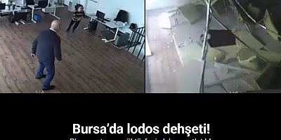 Bursa’da lodos dehşeti: Plazanın tavanı çöktü, facia kıl payı atlatıldı