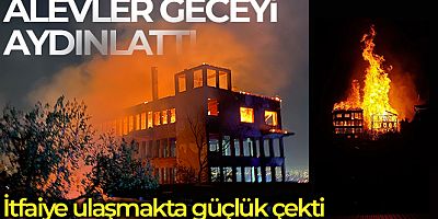 Bursa'da tarihi ipekçilik fabrikası yandı!