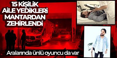 Bursa'da ünlü oyuncunun da aralarında bulunduğu 15 kişi yedikleri mantardan zehirlendi