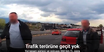 Bursa’da yol kestiler, 360 bin lira ceza yediler