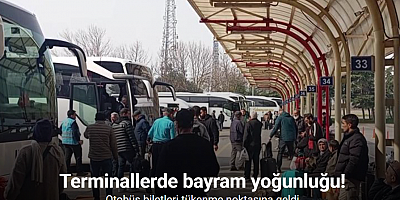 Bursa Şehirlerarası Otobüs Terminali’nde bayram yoğunluğu başladı