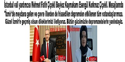 Bütün gücümüzle depremzedelerin yanındayız.