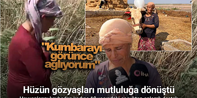 Buzağıları ve ineği telef olan kadın, Şanlıurfa’dan gelen iyilik dolu kamyonetle mutluluk gözyaşları döktü
