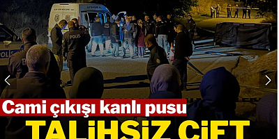 Cami çıkışı kanlı pusu: Talihsiz çift can verdi