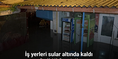 Çanakkale’de Sarıçay taştı, iş yerleri sular altında kaldı