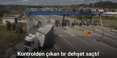 Çekmeköy’deki tır kazası güvenlik kamerasına yansıdı