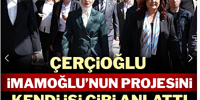 Çerçioğlu İmamoğlu'nun projesini kendi işi gibi anlattı: Sosyal medya karıştı
