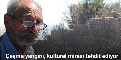 Çeşme’deki yangın hem doğal yaşamı hem kültürel mirası tehdit ediyor