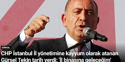 CHP İstanbul İl yönetimine kayyum olarak atanan Gürsel Tekin tarih verdi: 'İl binasına geleceğim'
